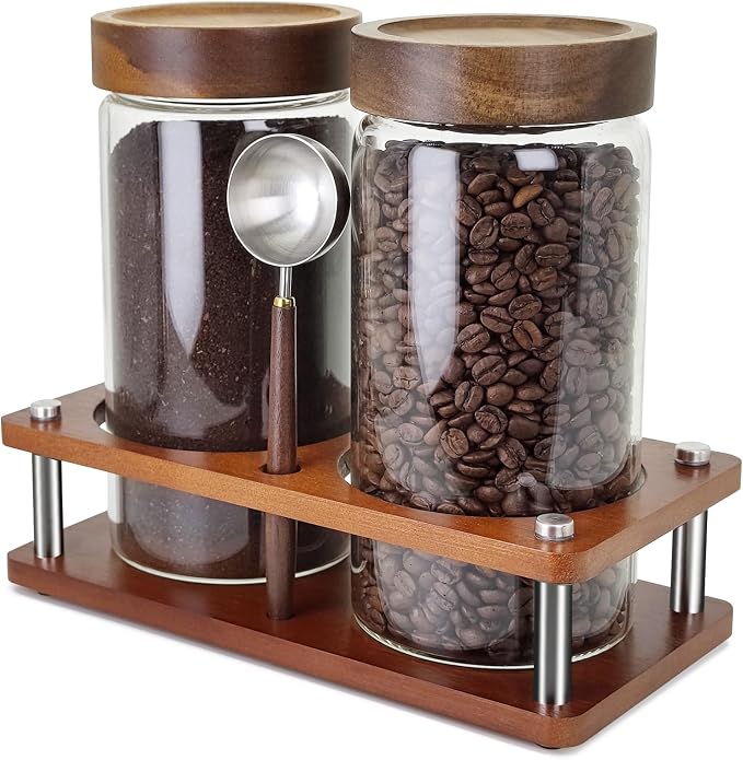 Glass Coffee Grounds Container by Venuekkuri
