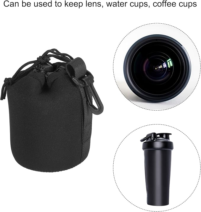 PATIKIL Camera Lens Bag, 3.3" IDx5.5 H Drawstring Lens Pouch - Image 6