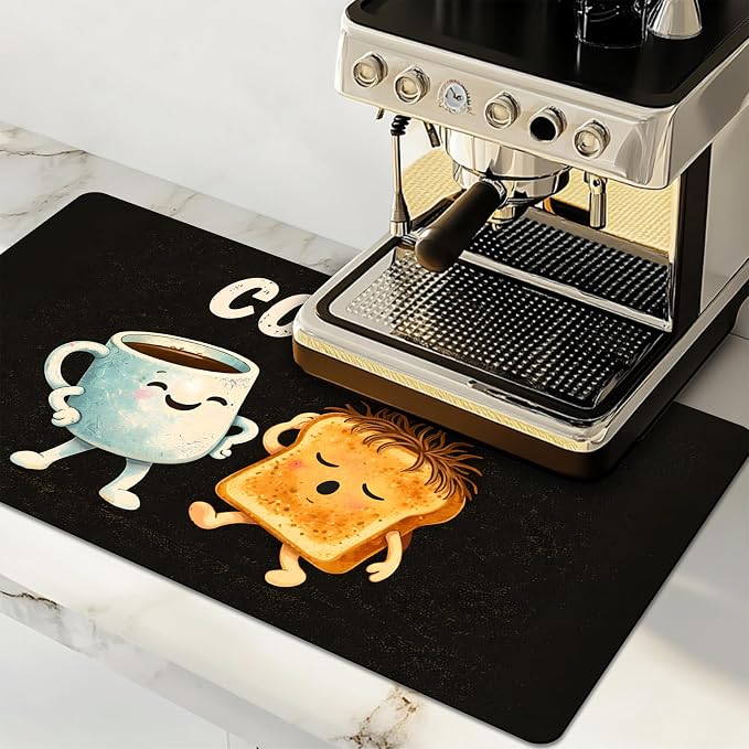 Dish Drying Mat Large Coffee Mat Absorbent Drying Mat by GIVEYOUTHEBEST
