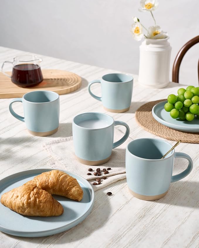 famiware Coffee Mugs Set of 4, Milkyway 13 oz Mug Set, Ceramic Cup Set - Image 6