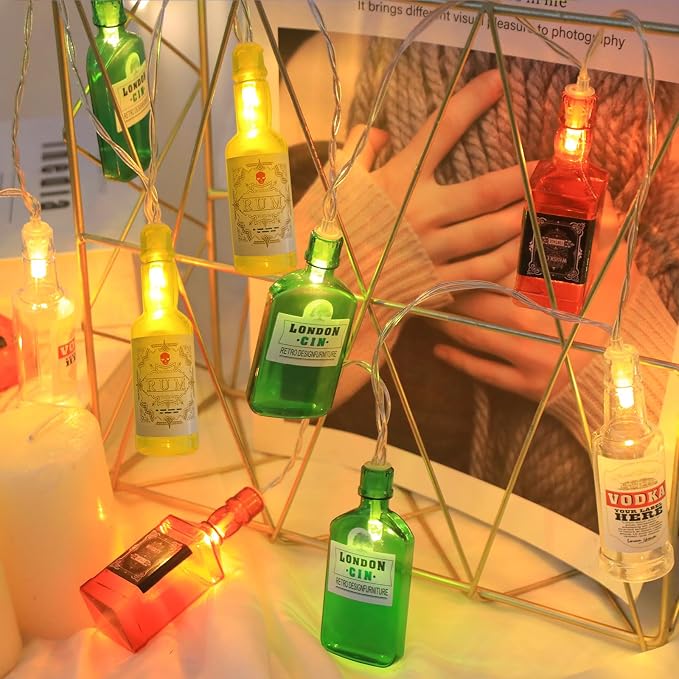 Battery Operated Wine Bottle String Lights, 6.86FT Summer Decorative Hanging - Image 4