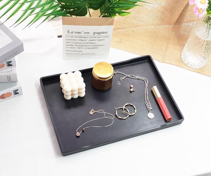 Black Serving Tray for Gathering Small Items | Serving Accessory, Perfume and - Image 5