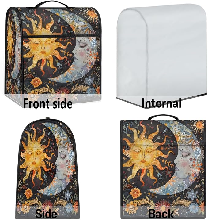 Sun Moon Kitchen Aid Mixer Cover Compatible Stand Mixer Dust Cover | Ethnic - Image 7