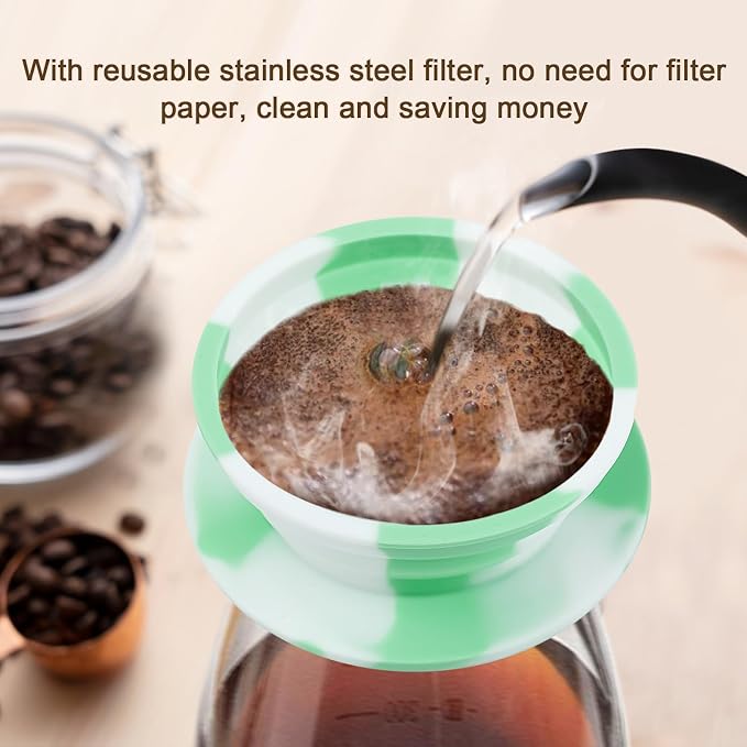 Paperless Travel Camping Pour Over Coffee Maker - Image 2