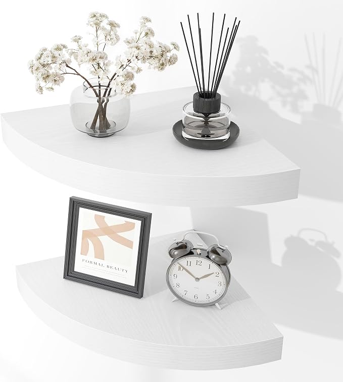 Fun Memories Floating Corner Shelves Set of 2 by FunMemories