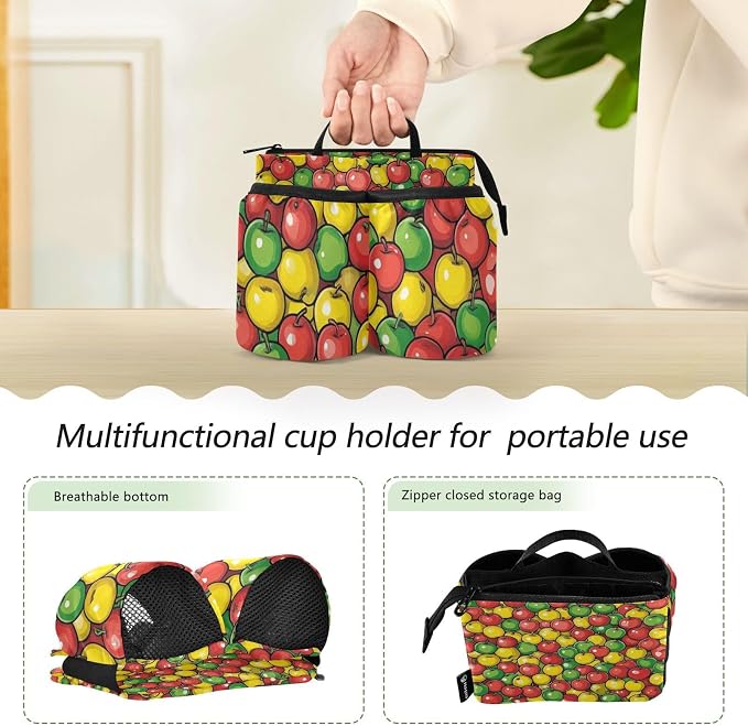 Luggage Cup Holder for Suitcases Free Hands Suitcase Cup Holder Travel Luggage - Image 4