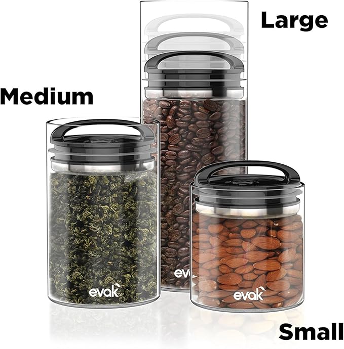 Prepara Evak Compact Airtight Glass Storage Canister, Medium – Borosilicate - Image 3