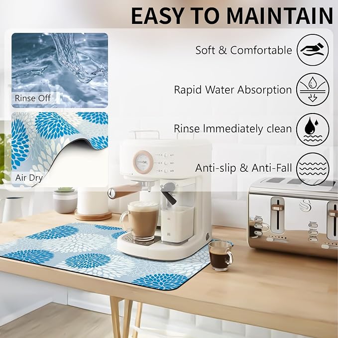 Dish Drying Mat, Dish Mat Drying Kitchen Mat - Image 2