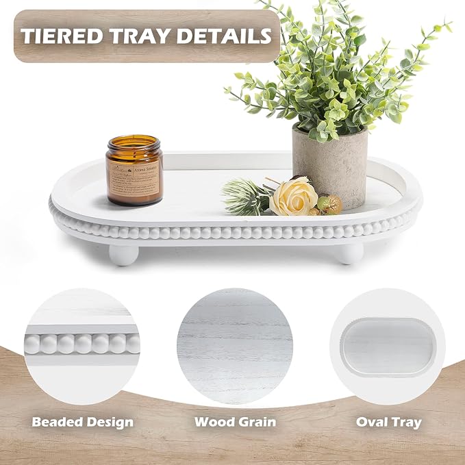 SYNCVIBE Wooden Decorative Tray - Image 2
