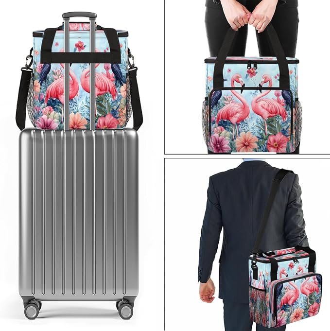 Floral Flamingo Birds Coffee Machine Bag Compatible - Image 7
