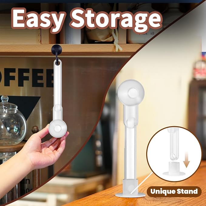 Coffee Scoop with Funnel for Ground Coffee, Protein Powder & Tea, for Reusable - Image 4