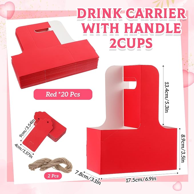 MotiMind 20 Pack Teacher Appreciation 2 Cup Drink Carrier - Image 3