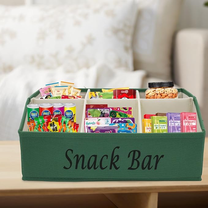 Snack Organizer for Countertop, Fabric Snack Bar Station - Image 5