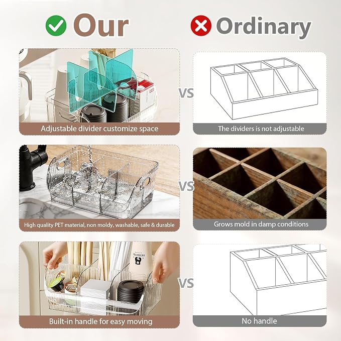 Set of 3 Coffee Station Organizer - Image 4