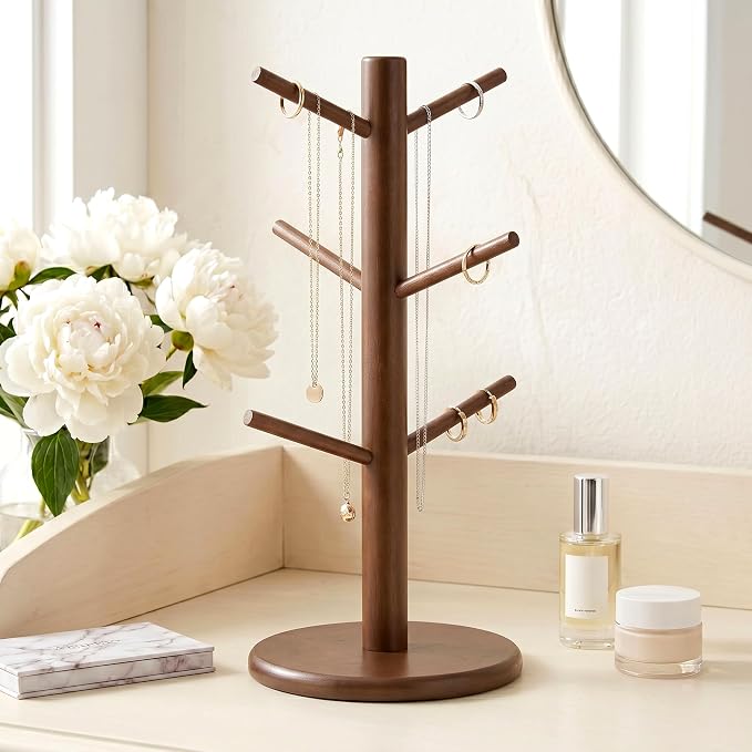 Wisuce Coffee Mug Tree Bamboo Mug Holder Coffee Cup Stand Mug Holders - Image 4