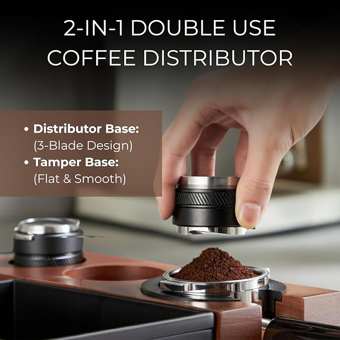 Espresso Accessories Kit – Coffee Distributor & Tamper Leveler Set - Image 4