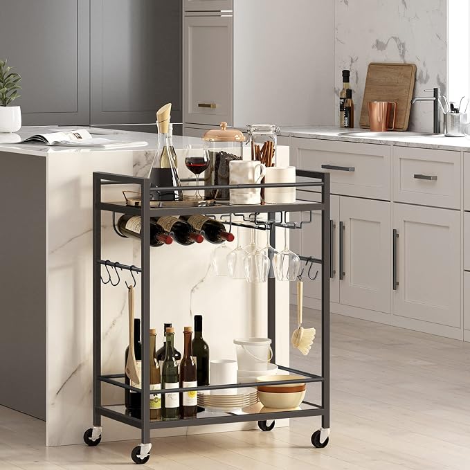 TUTOTAK Bar Cart, Serving Cart - Image 3