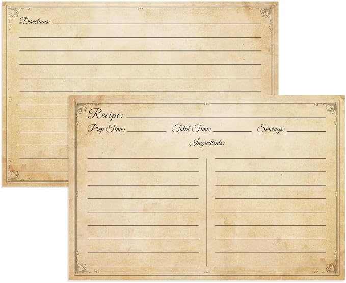 LuBudingJoy Vintage Recipe Cards by LuBudingJoy