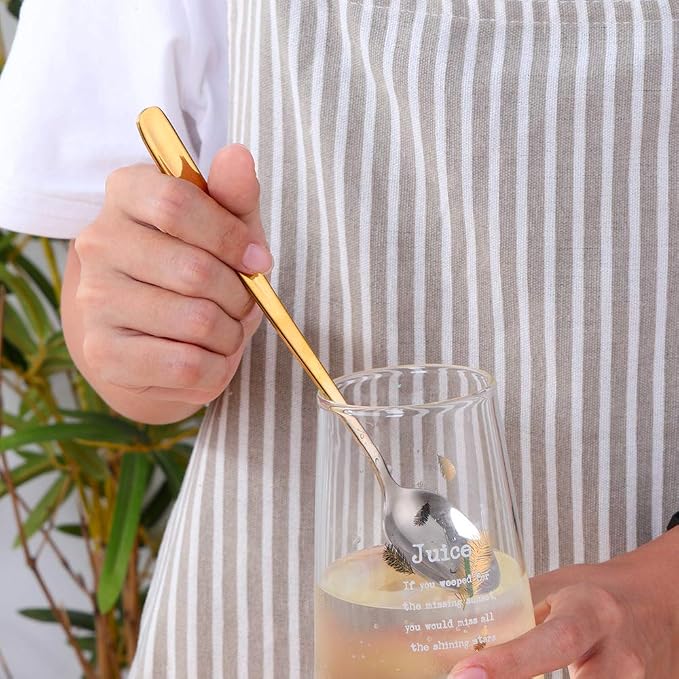 Buyer Star Long Handle Iced Tea Spoons, 8 inch 18/10 Heavy Duty Coffee Spoon - Image 3