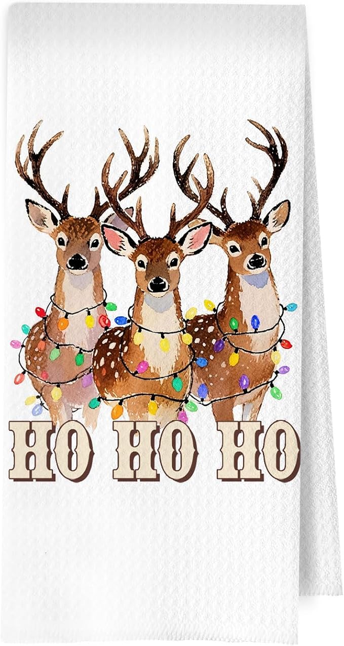 Christmas Reindeer Kitchen Towels by Unknown