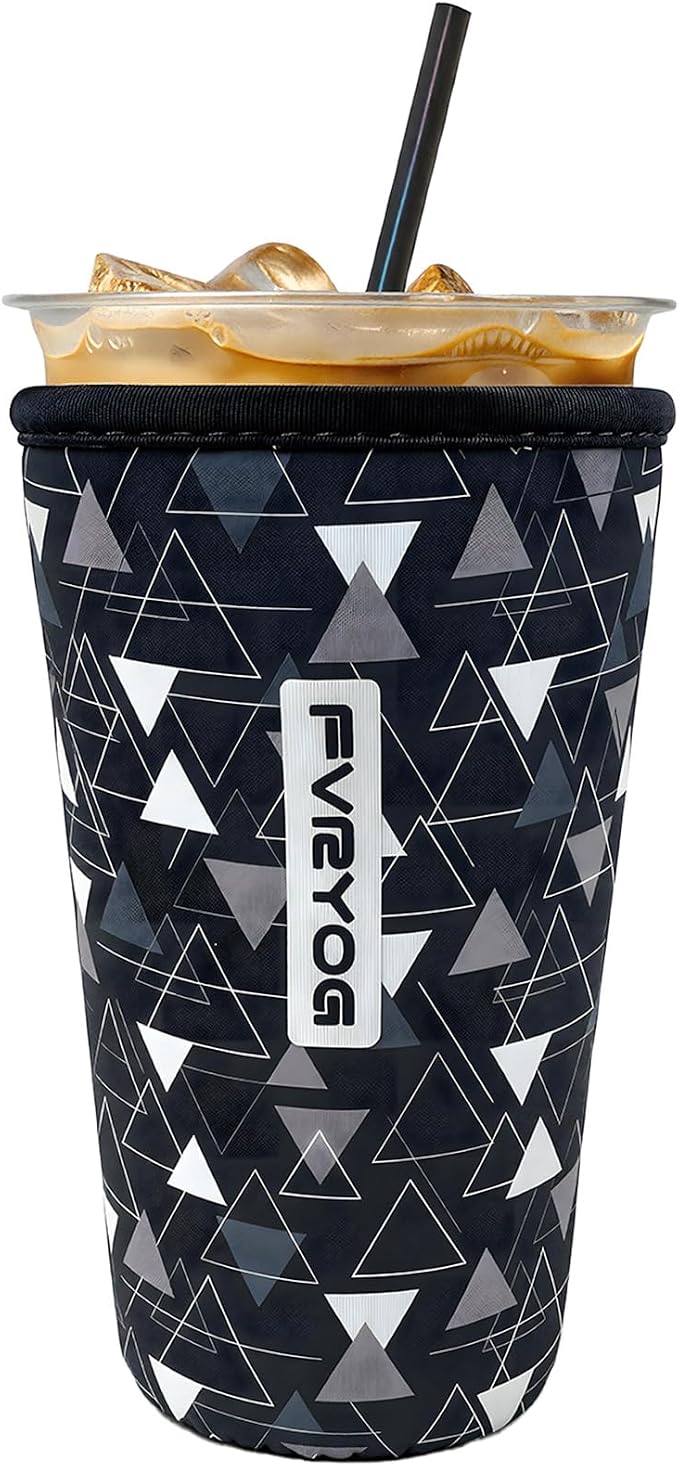 Reusable Insulated Neoprene Iced Coffee Sleeves by Fvryog