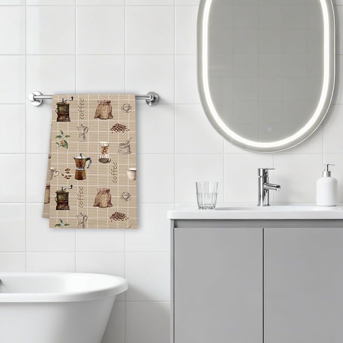 Vintage Coffee Kitchen Towels, Coffee Theme Dish Towels, Soft Absorbent Hand - Image 5