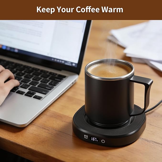 Coffee Mug Warmer & Mug Set, Electric Beverage Milk Tea Water Cup Warmer - Image 6