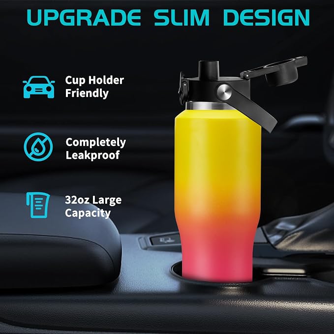 32oz Stainless Steel Water-Bottle - Image 2