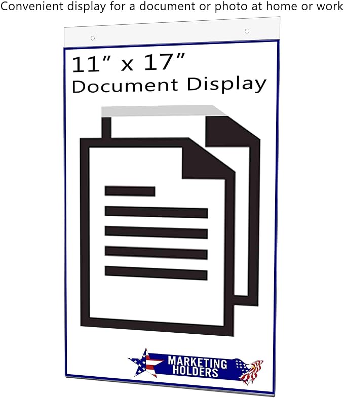 10 Pack Wall Sign Holder 11" x 17" Ad Frame - Image 3