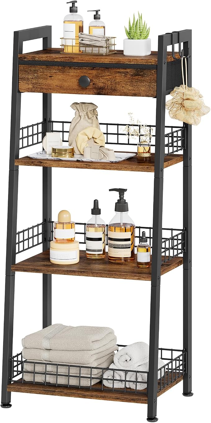 Gewudraw 4-Tier Ladder Shelf by Gewudraw