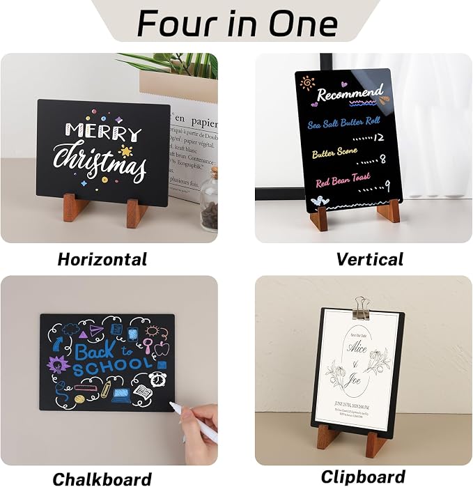 Double-Side Chalkboard Painting Sign 8.5x11 Inch - Image 2