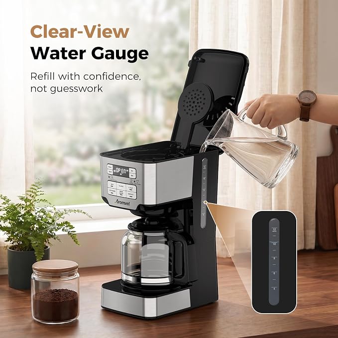12-Cup Drip Coffee Maker Programmable, Coffee Machine - Image 6