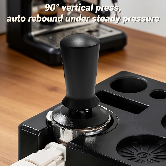51mm Espresso Accessories Kit, Espresso Knock Box and Tamping Station, Coffee - Image 5