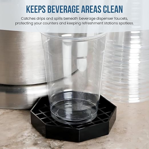 OCS Parts 4-Inch Coffee Countertop Drip Tray | Spill Preventer Octagon Drip Tray - Image 3