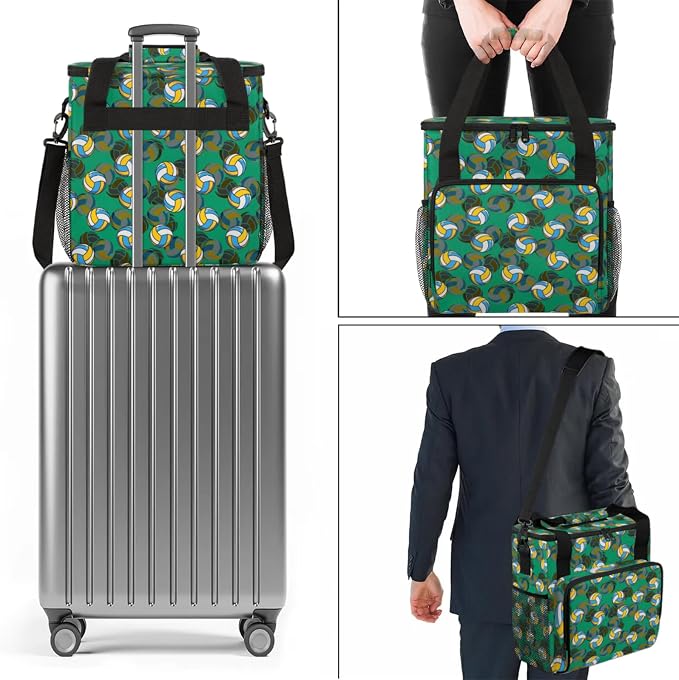 Volleyball Coffee Maker Travel Bag, Volleyball Large Carrying Storage Case - Image 7