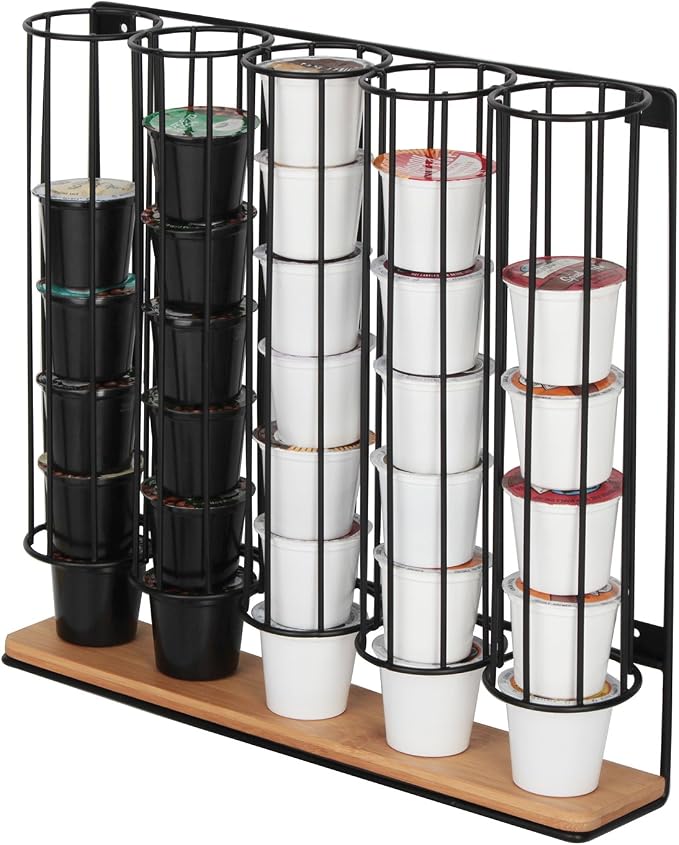 J JACKCUBE DESIGN K Cup Holder, Coffee Pod Holder, K Cup Organizer Wall Mount - Image 3