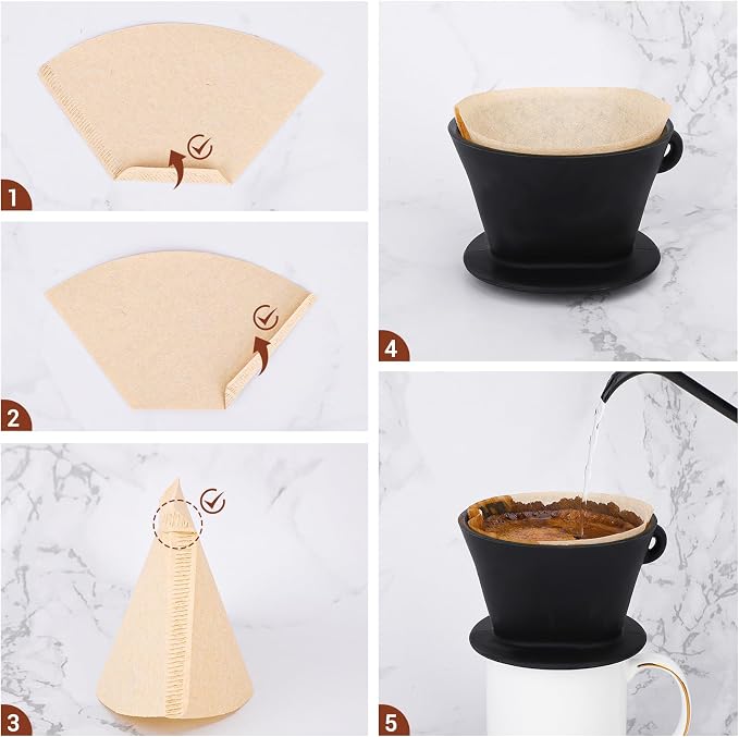Segarty Pour Over Coffee Maker Set, Portable Travel Hand Drip Brewer Kit - Image 4