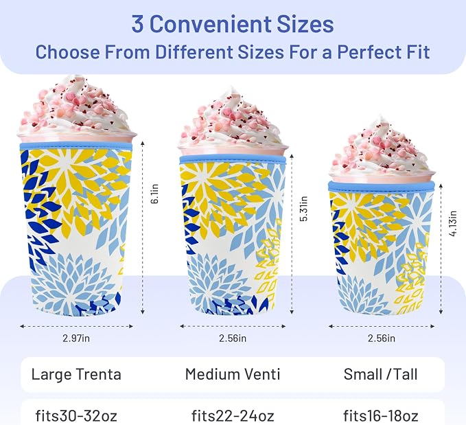 Iced Coffee Sleeve Reusable Cup Sleeves - Image 2