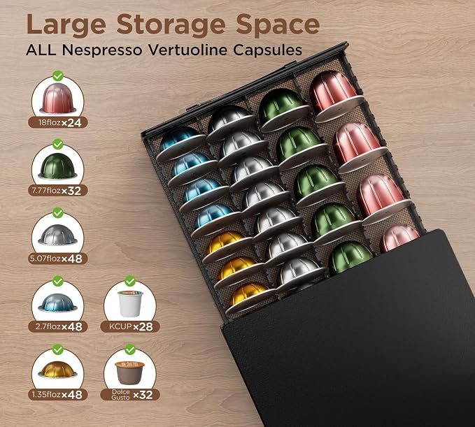 HFHOME Coffee Pod Holder Drawer Compatible - Image 4