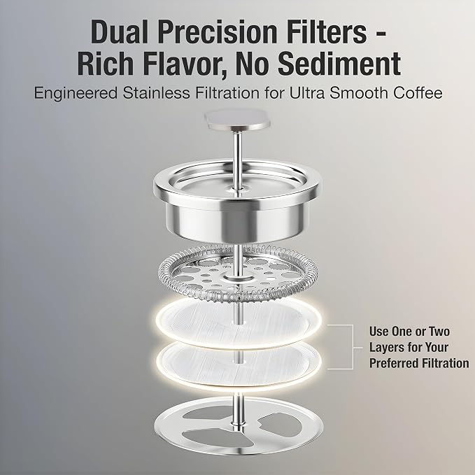 Travel French Press Coffee Maker Set - 12 oz | Portable Travel French Press - Image 5