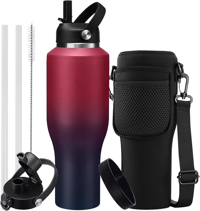 40 oz Insulated Water Bottle by DIGJUPER