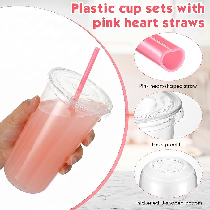 Ziliny 50 Sets Clear Plastic Cups - Image 4