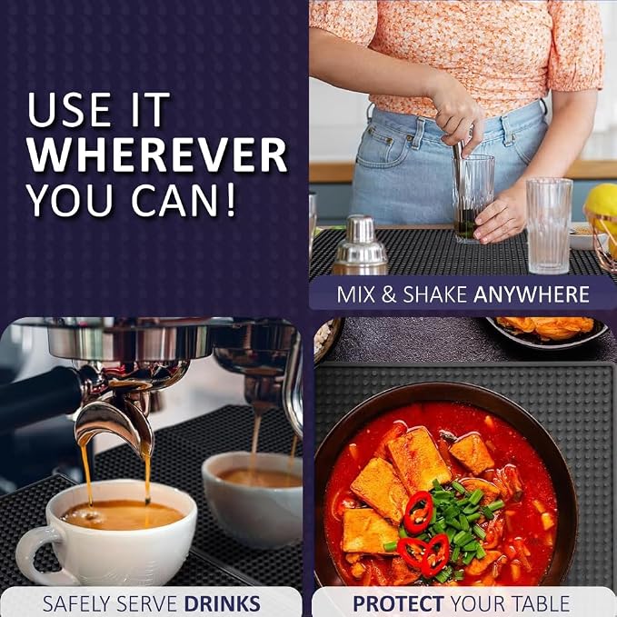 Rubber Bar Mat 18×12" Premium Countertop Mat - Image 6