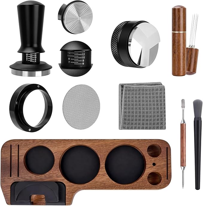 9 Pack Espresso Tamper Station&Coffee Distributor Tamper&Espresso WDT by CEILUPY