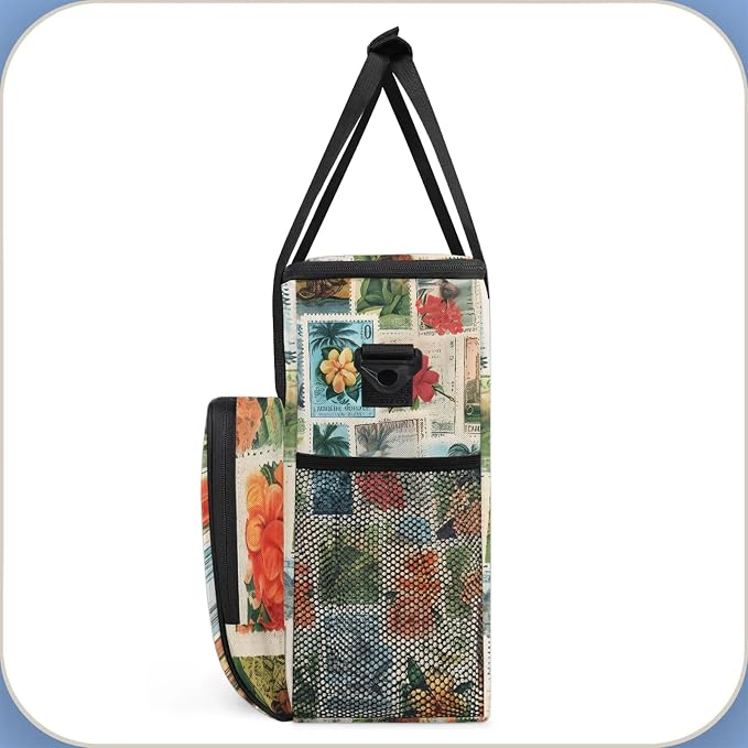 Tropical Beach Theme Coffee Maker Carring Bag, Large Insulated Storage - Image 4
