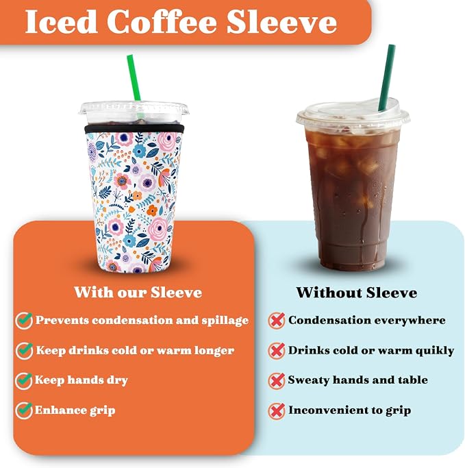 Reusable Iced Coffee Insulator Sleeve - Image 3