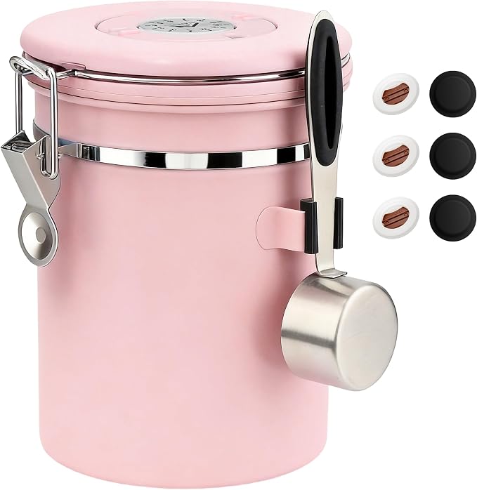 ShanSon Coffee Canister Airtight, Stainless Steel Bean Storage Container by ShanSon