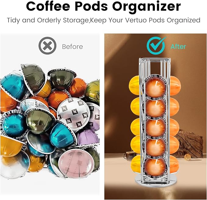 Coffee Pod Stand Holder for Nespresso Vertuoline 20 Pods, Coffee Bar Vertuo Pod - Image 5