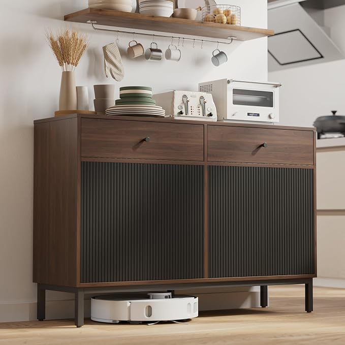 Mericonia Farmhouse Buffet Sideboard Cabinet by MERICONIA