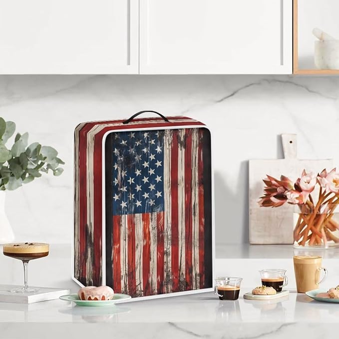 Old American Flag Coffee Maker Covers - Image 4